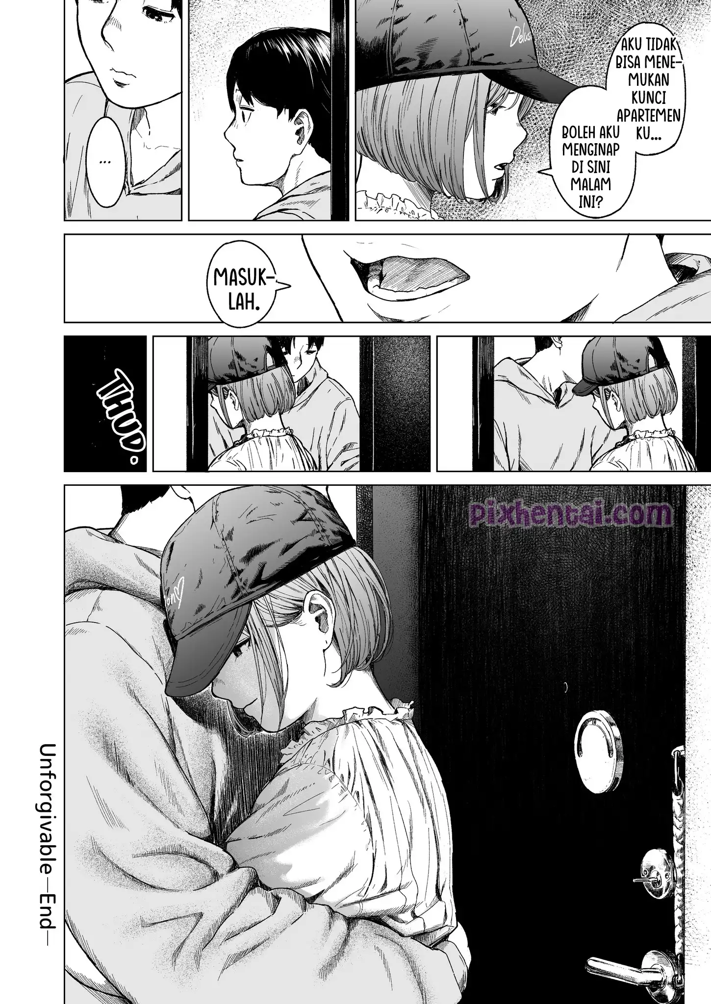 Komik hentai xxx manga sex bokep Furachi Unforgivable Akibat Mengintip Tetangga Cantik 83